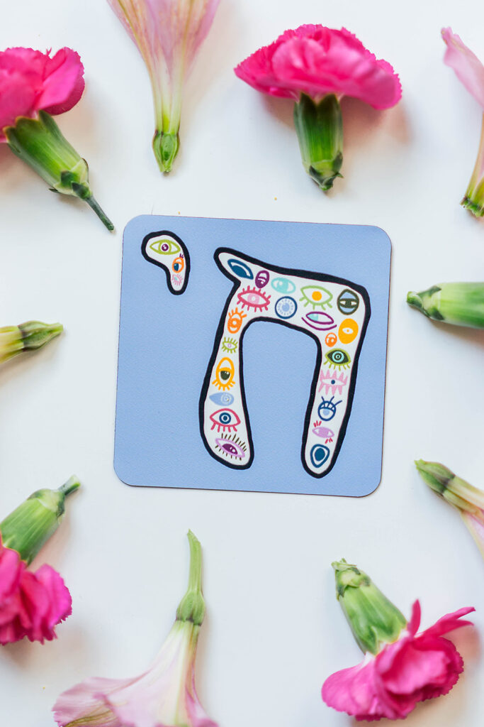 "Chai" sticker surrounded by green and pink florals